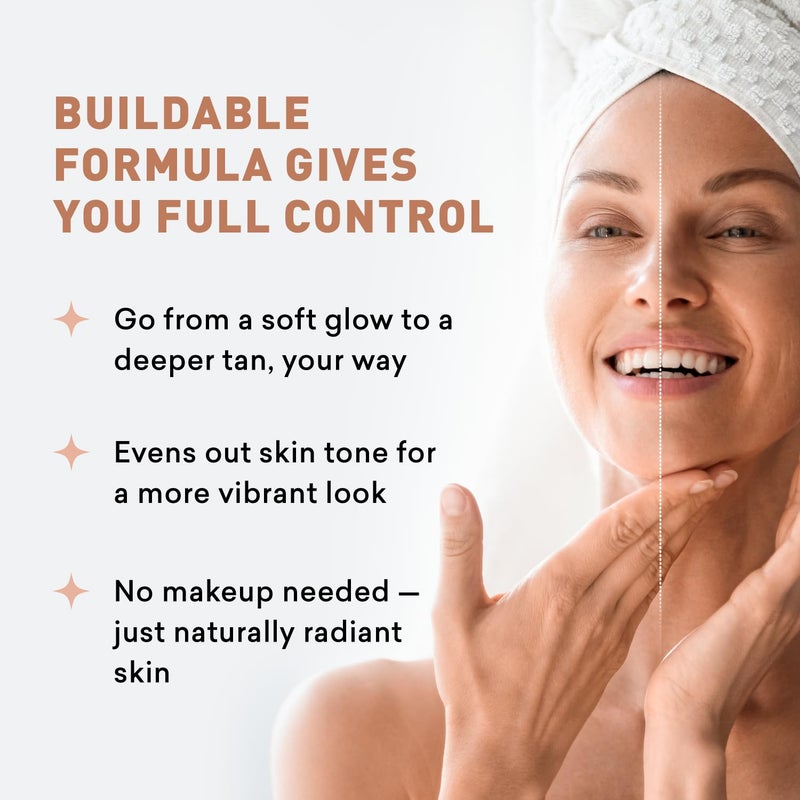 Just Nutritive Sunless Tanning Daily Facial Cream | Self-Tanner | Sunless Tanning Lotion | Self-Tanning Lotion | Sunkiss Glow | Just Nutritive | 4 Oz - Image 4